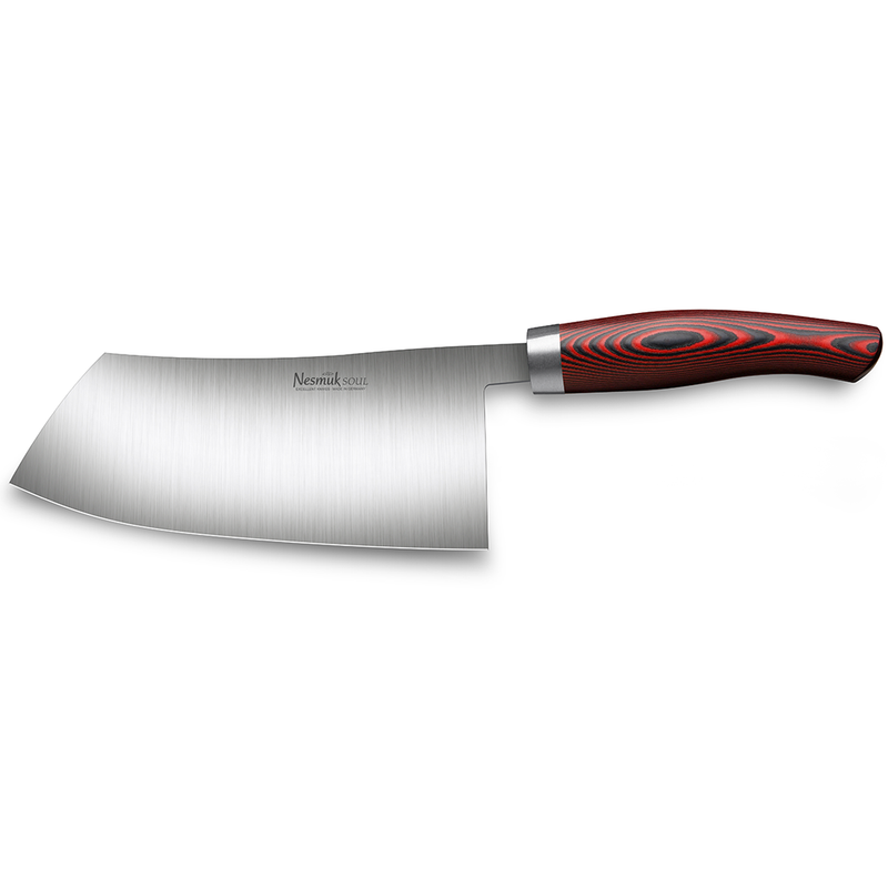 Nesmuk SOUL couteau de chef chinois Micarta Red