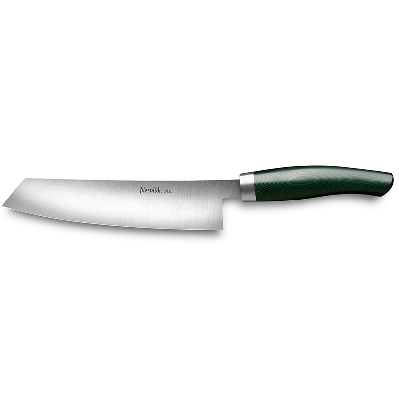 Nesmuk Soul couteau de cuisine 180 Micarta Green